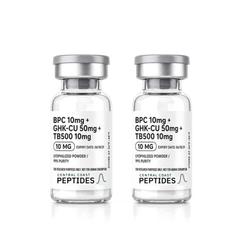 BPC-157 10mg + GHK-Cu 50mg + TB-500 10mg 70 mg research vials, 805 Peptide Supply