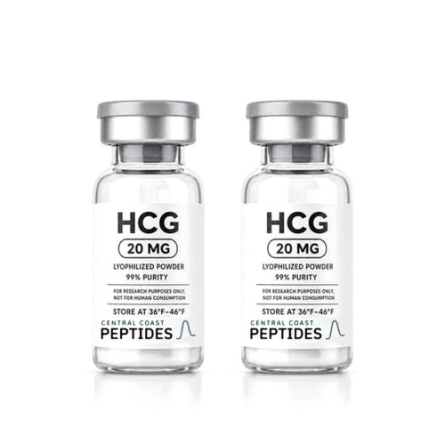 hCG research vials, 805 Peptide Supply